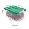 Lego Large Transparent Plastic Storage Box with Lid for Children's Toys & Organization