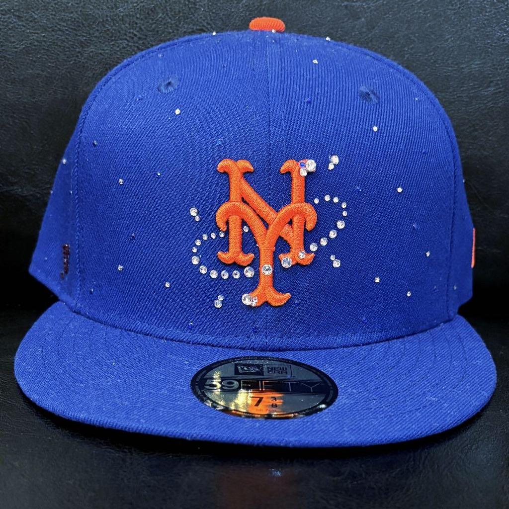 [USED] Super Rare! NY New York Mets Jewel Bling Stone New Era Yzerr