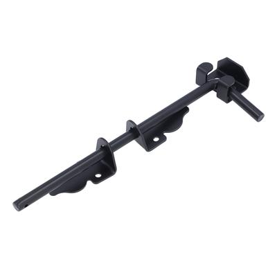 12 Inch Cane Bolt Steel Heavy Duty Drop Rod Gate Ground Latch for Wooden Fence Gates Doors
