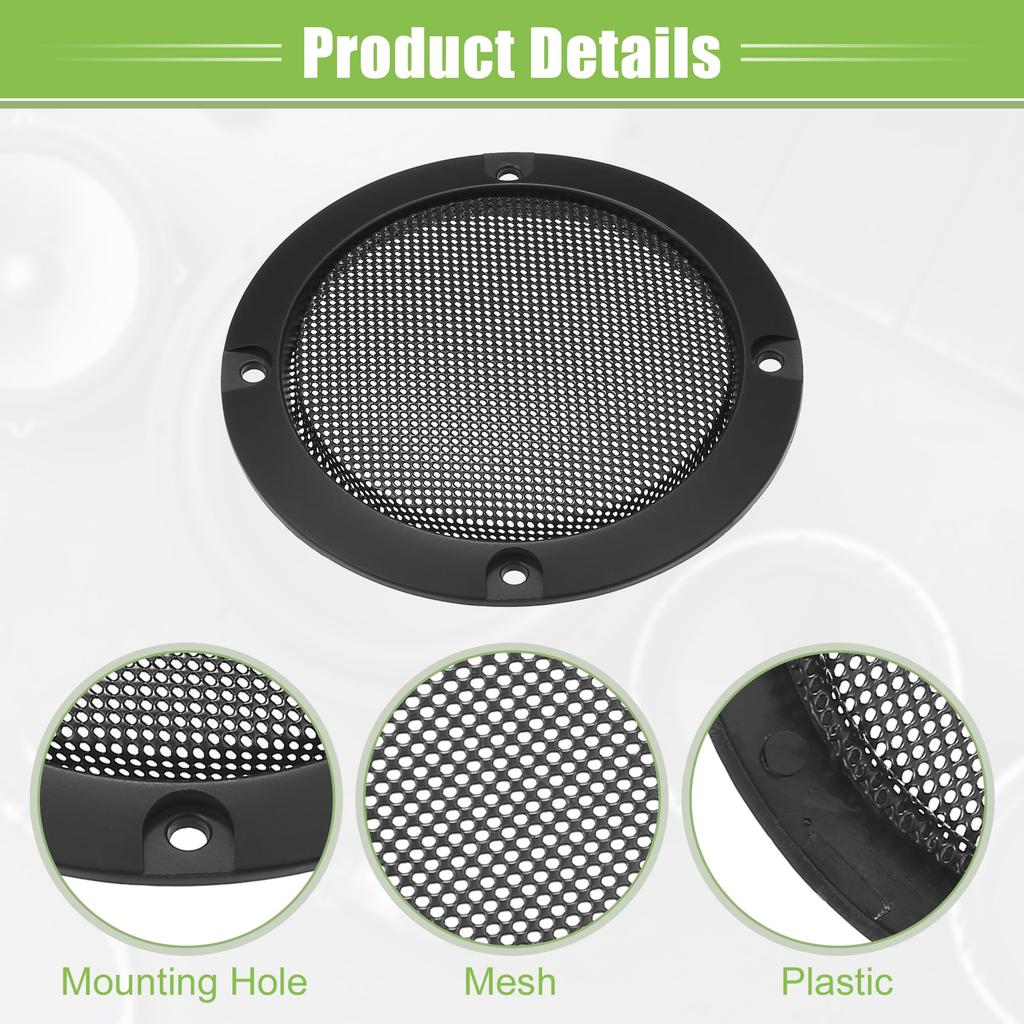ACROPIX Universal 3" Car Speaker Grille Cover Mesh Round 3" Audio Speaker Subwoofer Guard