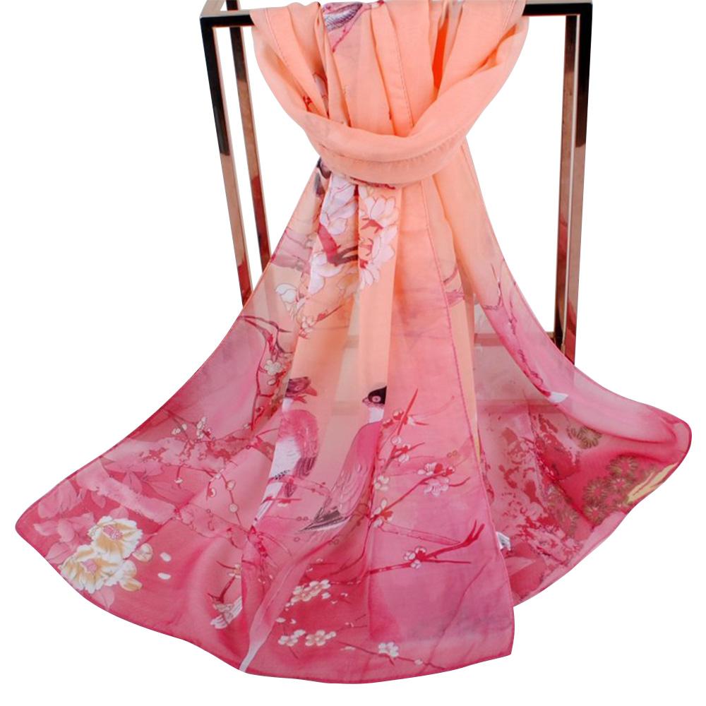 Breathable Long Chiffon Scarf Big Size Muslim Headband Fashion Wrap Hijab  Women