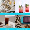160 Grid Mini Silicone Ice Tray Ice Cube Foldable Ice Mold Mold Ice Space Saving Whiskey Cocktail Ice Maker Silicone Mold