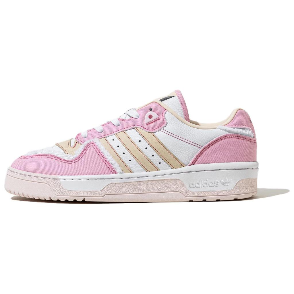 Adidas Originals Rivalry Comfortable Versatile Low-Top Sneakers Women Sneakers Pink Yellow White IH3295