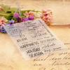 Blessing Words Clear Stamp for Cardmaking Scrapbooking Photo Album Journal Planner Decoration, Background Silicone Stamp