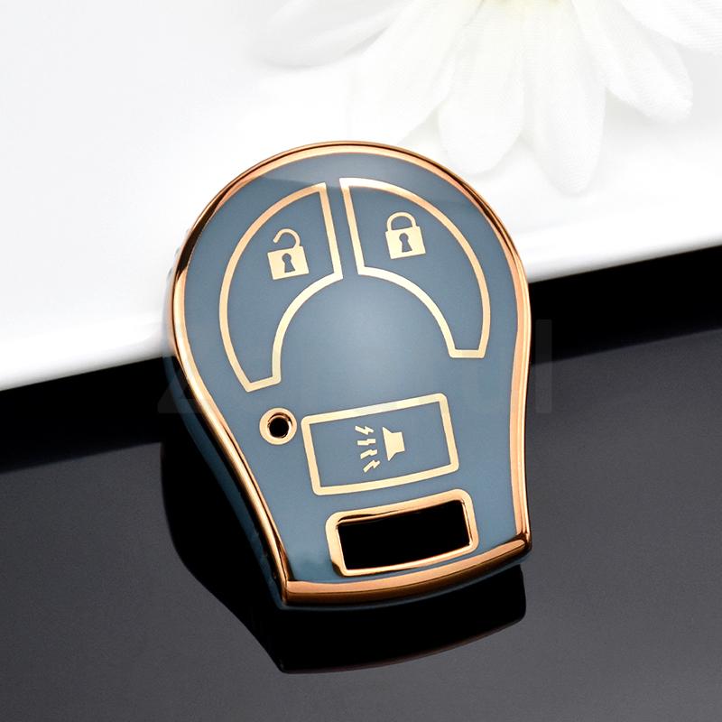 2/3/4Button Car Key Case Cover For Nissan March Tiida Altima Armada Cube Juke Maxima Pathfinder Rogue Shell Fob Holder Protector