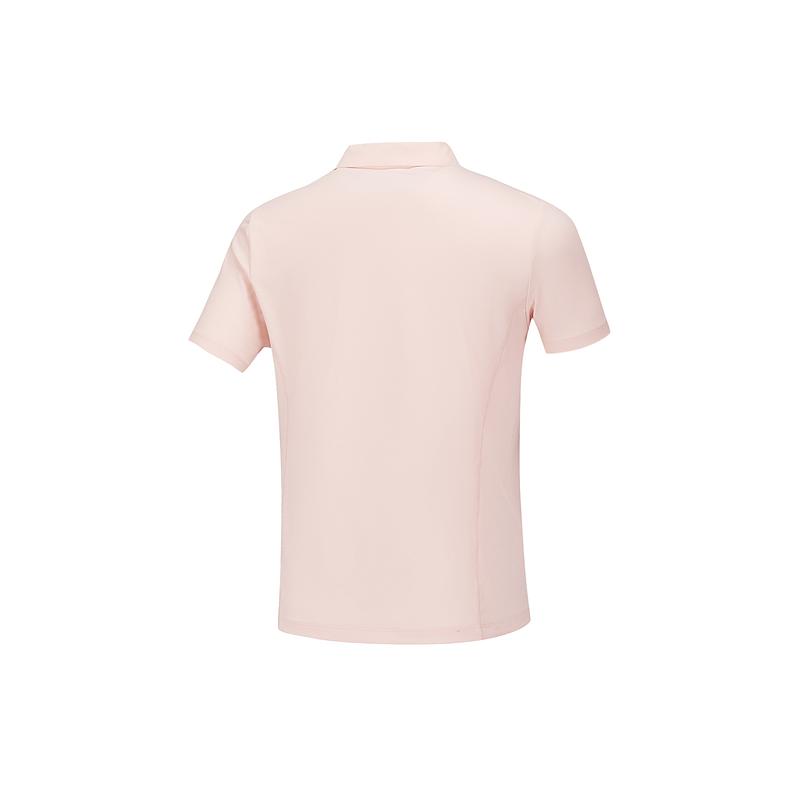 Skechers Godri Fashion Simple Moisture-Wicking Quick-Dry Short Sleeve Polo Shirt Women Tops Cloud-Pink P225W210-053G
