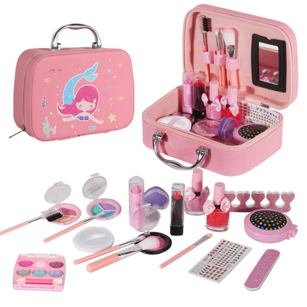 1 Set Children Makeup Set Safe Skin Friendly Washable Girls Cosmetics Toys