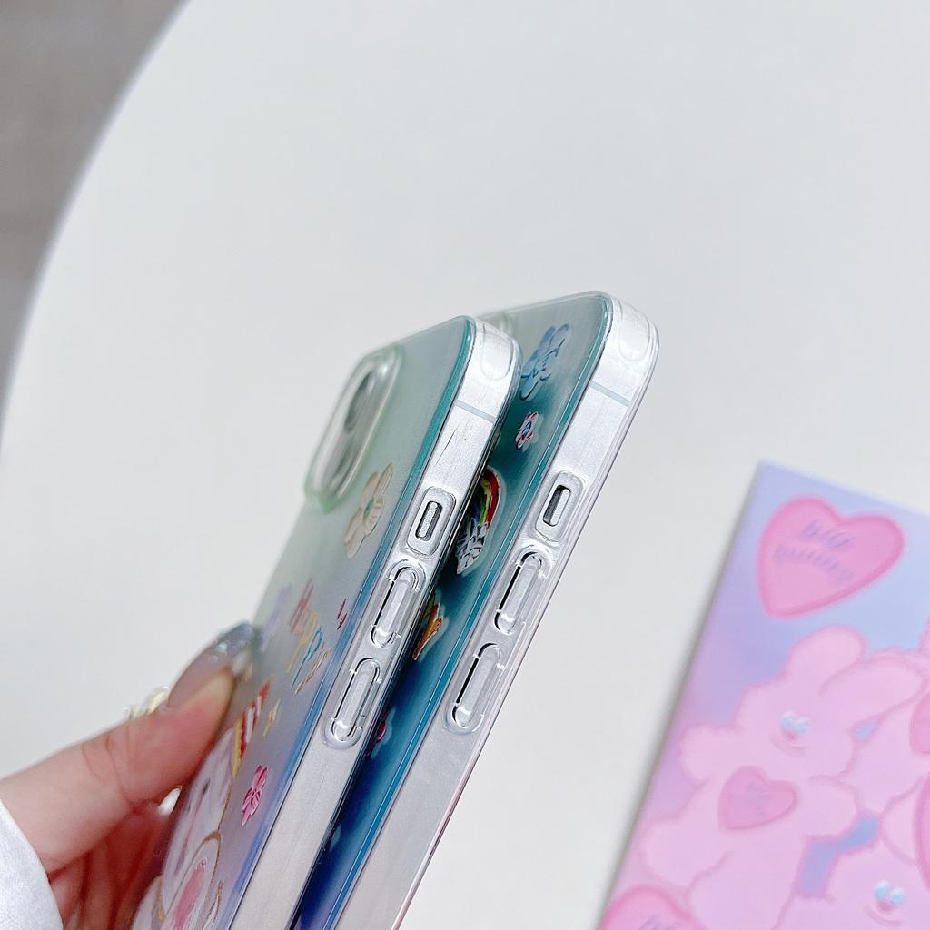 Etui silikonowe Laser Elephant Bunny do Xiaomi Redmi Note 12 11 Samsung A54 A24 A14 Oppo A78 A58 A38 Tecno Spark 10 Funda malowane etui miękkie etui TPU