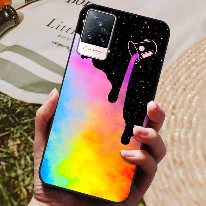 For Vivo V21 5G Case V 21 Silicon Back Cover Phone Case for Vivo V2050 VivoV21 5G Cases Soft Bumper Coque for Vivo V21 5G Fundas