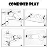 Bettfesseln BDSM-Set Verstellbare Riemen Hand- & Fußfesseln Sex Bondage Spiel für Frauen und