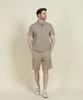 PANICALE Beige Half-Zip Polo Shirt