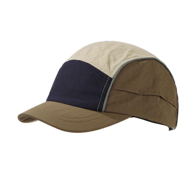 Quick-Drying Color Matching Short Brim Baseball Cap for Men Spring Summer Thin Outdoor Breathable Sun Hat