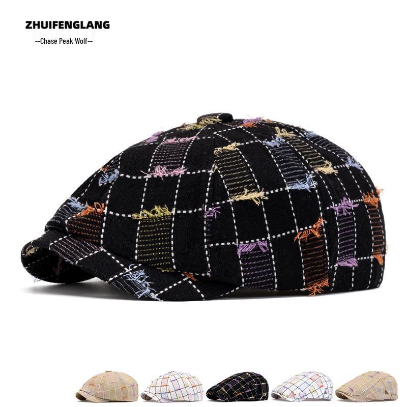 Men's and Women's Spring/Summer Fashion Cap: Versatile Duckbill, Flat Cap, Newsboy, and Beret Hat Styles