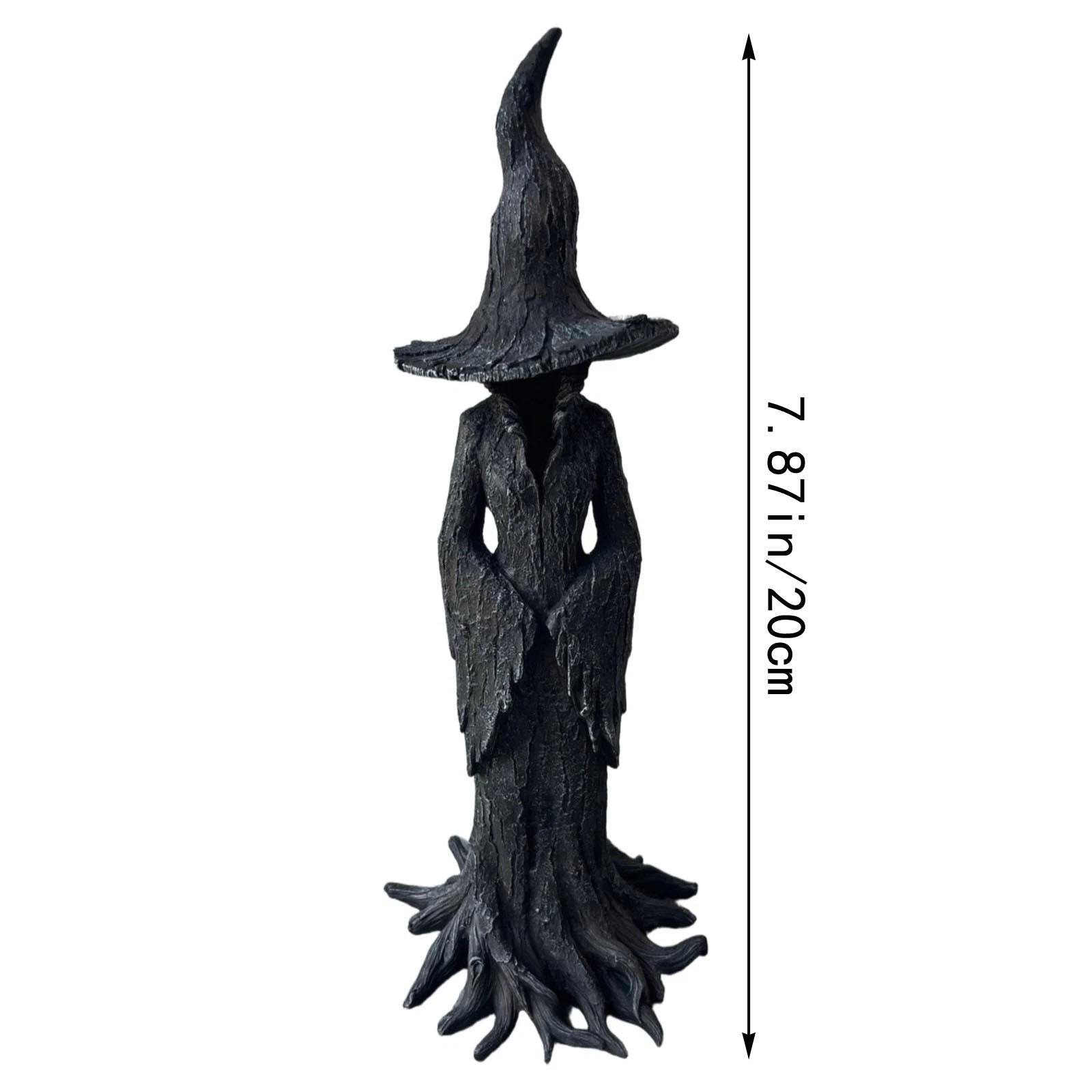 

Статуя ведьмы Готическая Хэллоуин Смола Фигурка Ретро Маг Декор Темное фэнтези Украшение Фестиваль Коллекционное Настольные украшения black