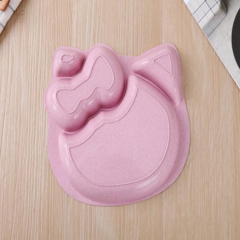 Sanrio Hello Kitty Kid Dinner Plate Divided Table Plate Dinner Plate Separated Household Adult Children Anti-Fall Plastic Plates