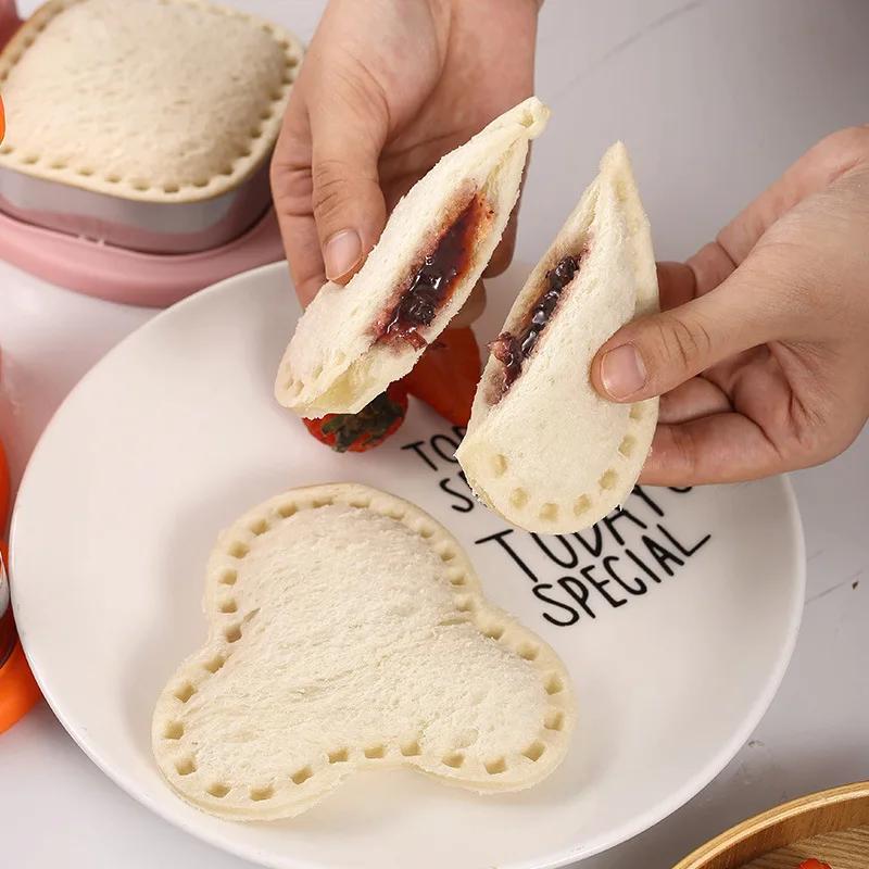 Sandwich Cutters Set for Children Food Cookie Maker Bread Biscuits Mold DIY Cute Shape Baking Accessories for Lunch Bento Box