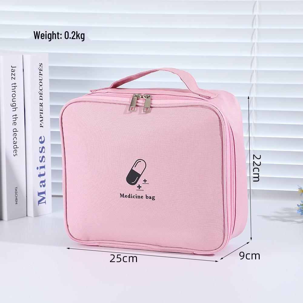 Large-Capacity Travel Medicine Organizer Bag: Portable Oxford Cloth Medical Storage