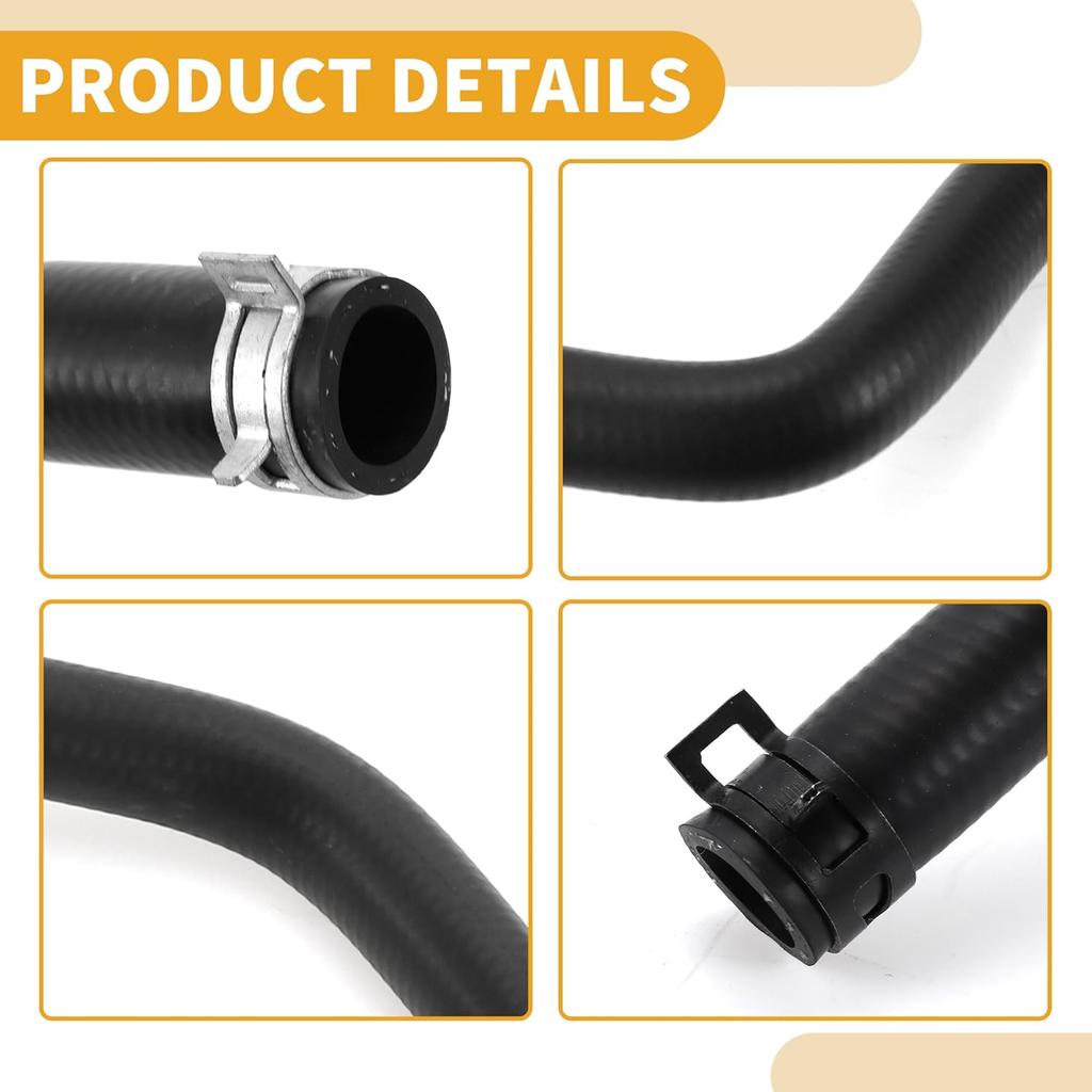 HVAC Heizungsschlauch Nr. F1F18548DF Motorkühler Kühlmittel Wasserschlauch Rohr für Ford Focus 2014-2020 Gummi Schwarz Gute Abdichtung