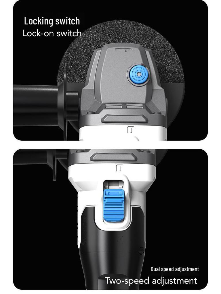Leiming LS780 Akku-Winkelschleifer bürstenlos mit Lithium-Akku zum Trennen, Schleifen und Polieren
