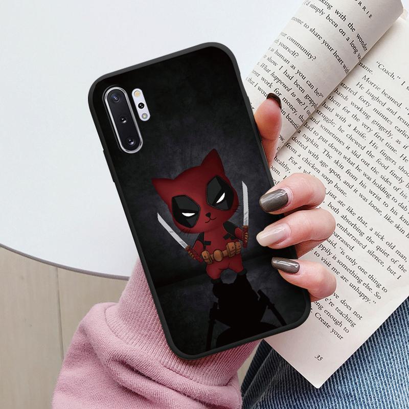 For Samsung Galaxy Note 10 Note10 Plus Cover Cute Cartoons Heart Cat Soft TPU Shockproof Phone Case For Samsung Note 10 Fundas