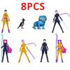???  5pcs/Set Kpop Demon Hunters Action Figure Toy Derpys Tiger Rumi Mira Zoey Sussy Figurine Doll For Fans Gift