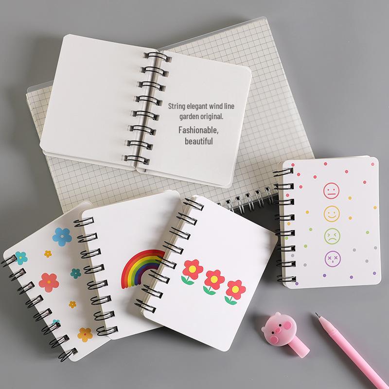 Hyuna Style A7 Side-Bound Coil Pocket Notebook - Mini Student Portable Notebook