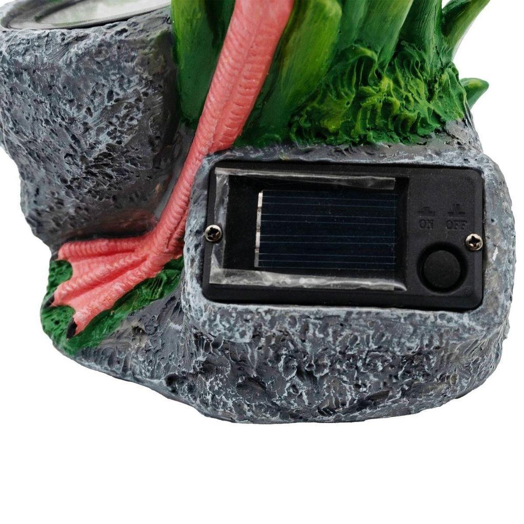 Clearance Solar-Powered Resin Flamingo Garden Lamp - Waterproof Outdoor Decoration