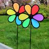 1-3PCS Garden Wind Spinner Portable Decoration Windmill Spinners Cloth Flower Spinners Outdoor Kids Toy for Garden Lawn Yard