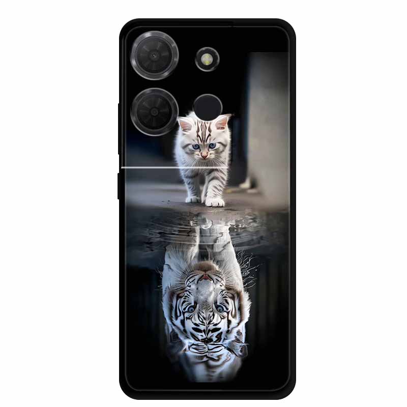 Cover For TCL 503 TPU Silicone Phone Case Flower Blossoms Para Capa Bumper Funda TCL503 Soft Protector Fashion Shockproof Bumper