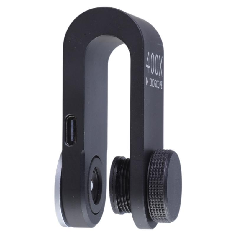 Mini Microscope 400x for Smartphone Camera Lighted Portable LED Lens Digital Microscope Camera Magnifier