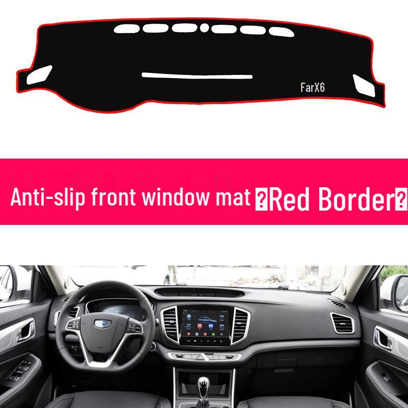 Vision X6 Anti-Slip Heat Insulation Sunshade Pad for 16-19 Center Console Dashboard