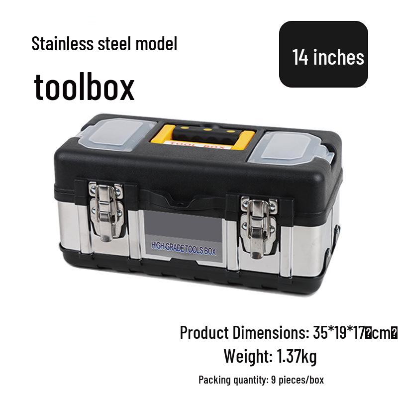 Stainless Steel Multi-Functional Tool Box for Household & Electrician Use