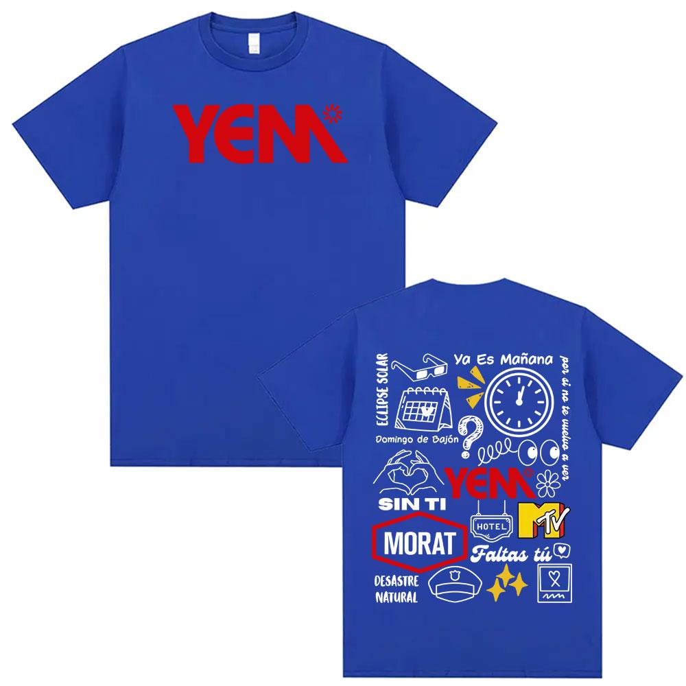 Band Morat Asuntos Pendientes Album Printed T Shirt Unisexs Hip Hop Pop Music Tshirts Oversized High Quality Tee Shirt Streetwear