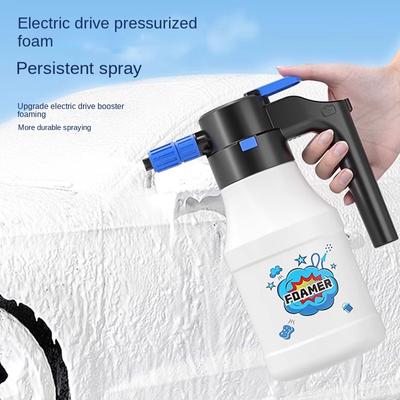 Electric Car Wash Foam Spray Bottle Sprayer Spray Foam Cleaner Car Wash Foamer High Pressure for Car Washing Gardening Supplies