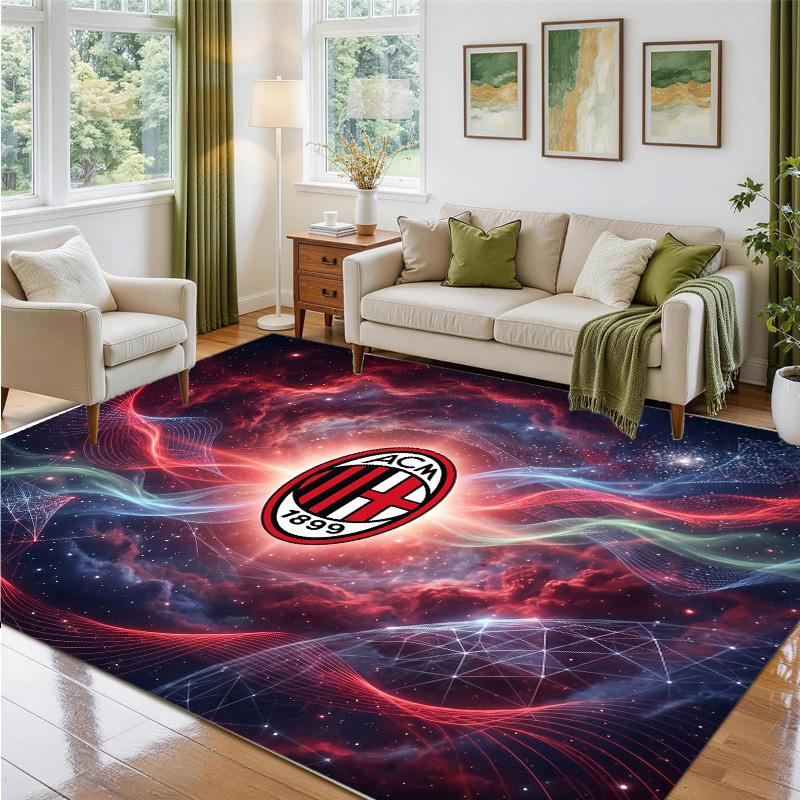 AC Milan Design Crystal Velvet Rug Soft Decorative Mat for Bedroom Entrance