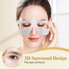 Microcurrent Under Eye Beauty Device Red Light Therapy Reduce Dark Circles 3D Eye Massager Relief Eye Fatigue with Glasses Strap