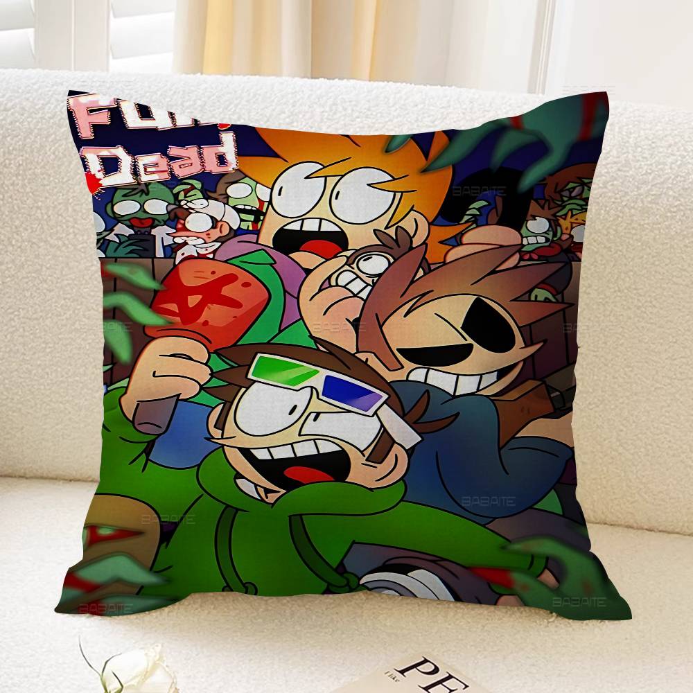 Animated Eddsworld Anime Lucky Dragon Pillow Cover Sofa Cushion Cover Home Room Decoration Children Gift