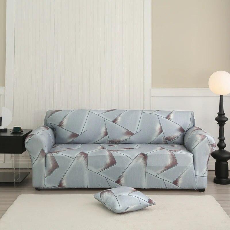 Geometric Sofa Slipcovers Elastic Sofa Cover for Living Room Sectional Corner L-shape Chair Protector Couch Cover 1/2/3/4 Seater