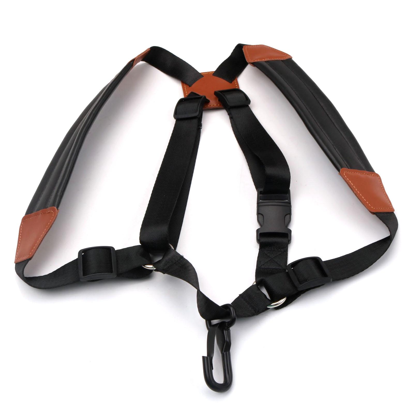 

Ремінь для саксофона Плечовий ремінь для саксофона Регульований м який шкіряний ремінь для сопрано, альт, баритон саксофона L