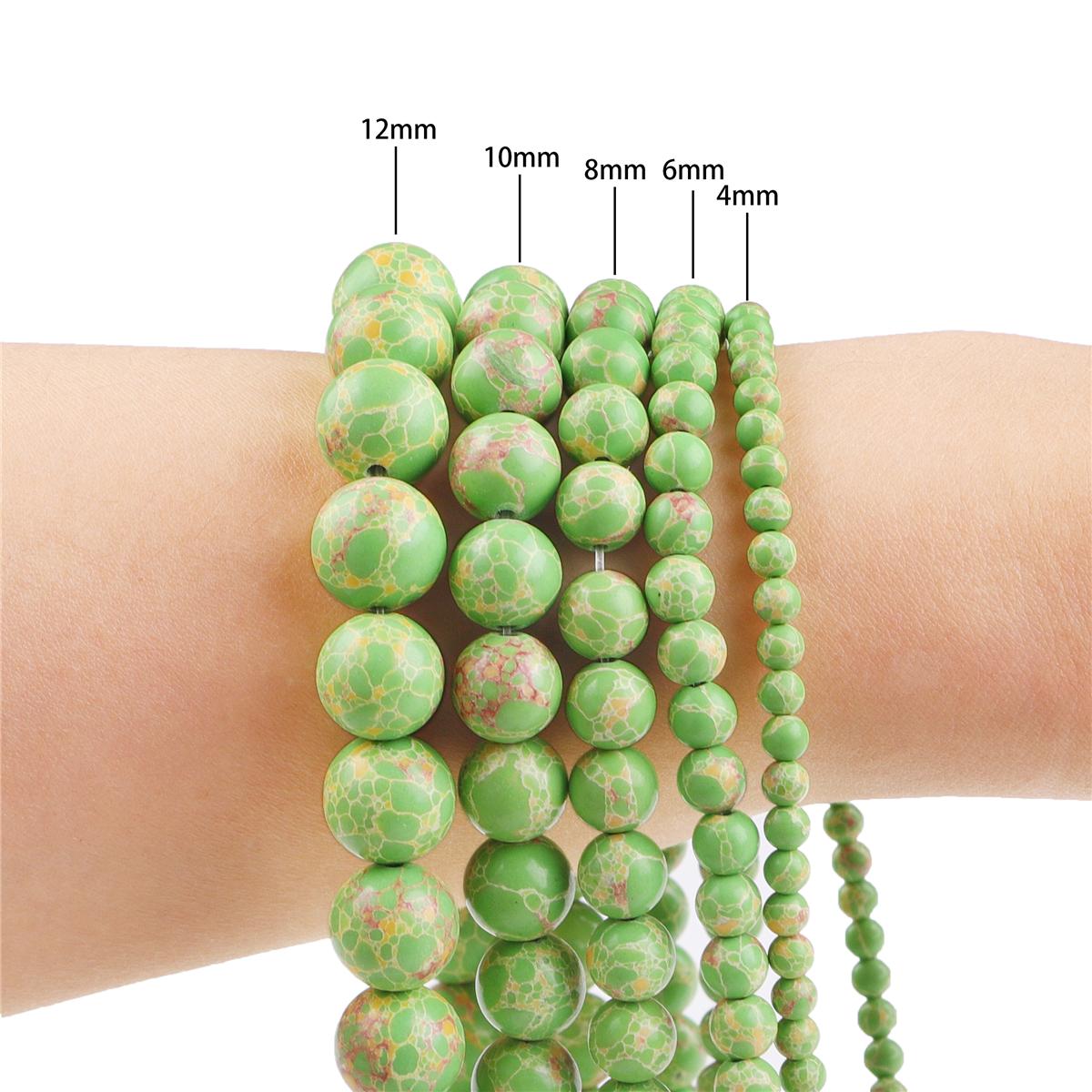 

Круглі намистини з нефриту та яшми, 6-12 мм, натуральний камінь, нитка 15” для аксесуарів для виготовлення прикрас своїми руками 6mm 65pcs брунька, зелений колір