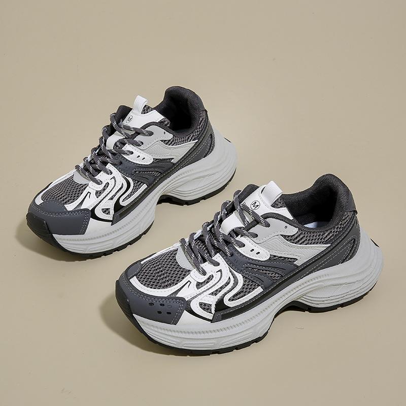 New Dad Shoes Women's Spring Student Sports Running Casual Shoes Platform Heightening Shoes