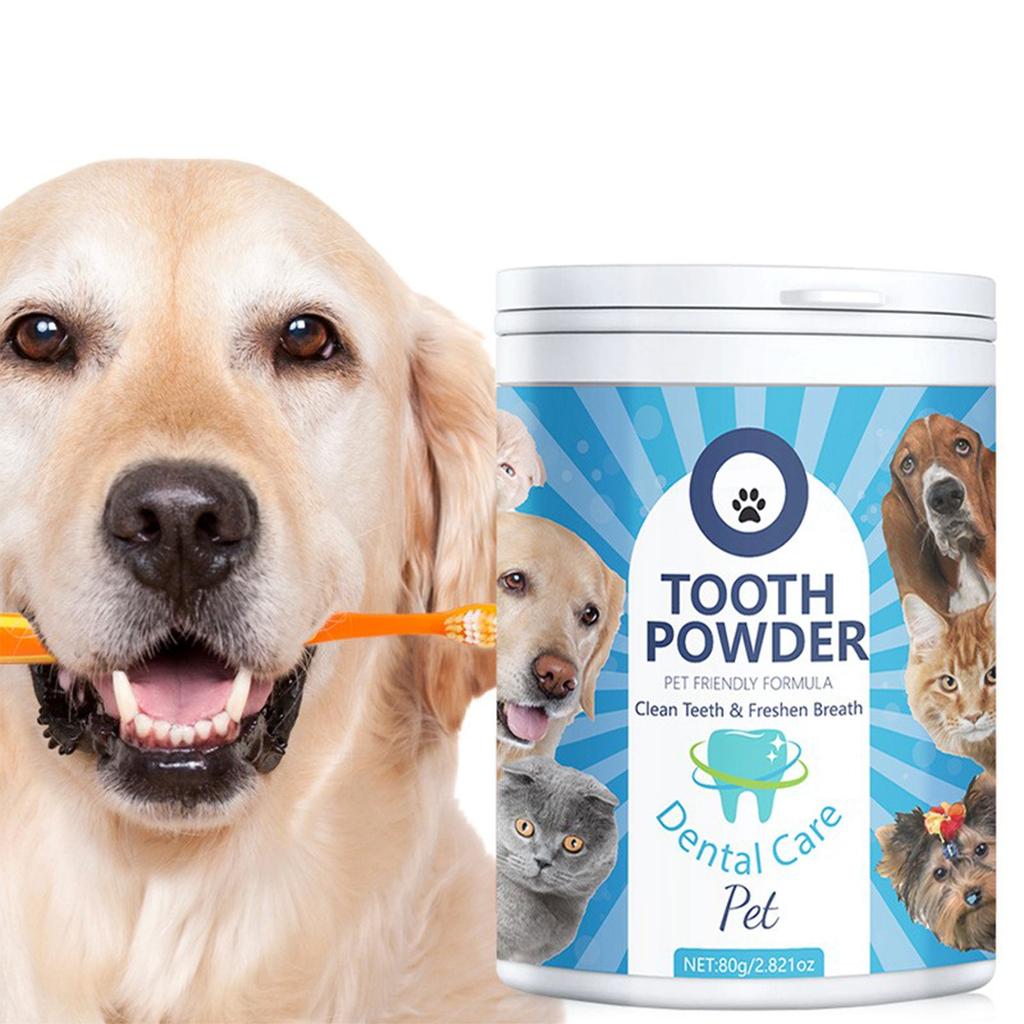 Pet Tooth Cleaning Powder For Dogs And Cats To Improve Bad Breath And Remove Tartar And Oral Cleaning.