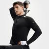 Fila Fitness Simple Fashion Sports Casual Versatile Knitted Long Sleeve T-Shirt Men Tops Deep-Black A11M541203FBK