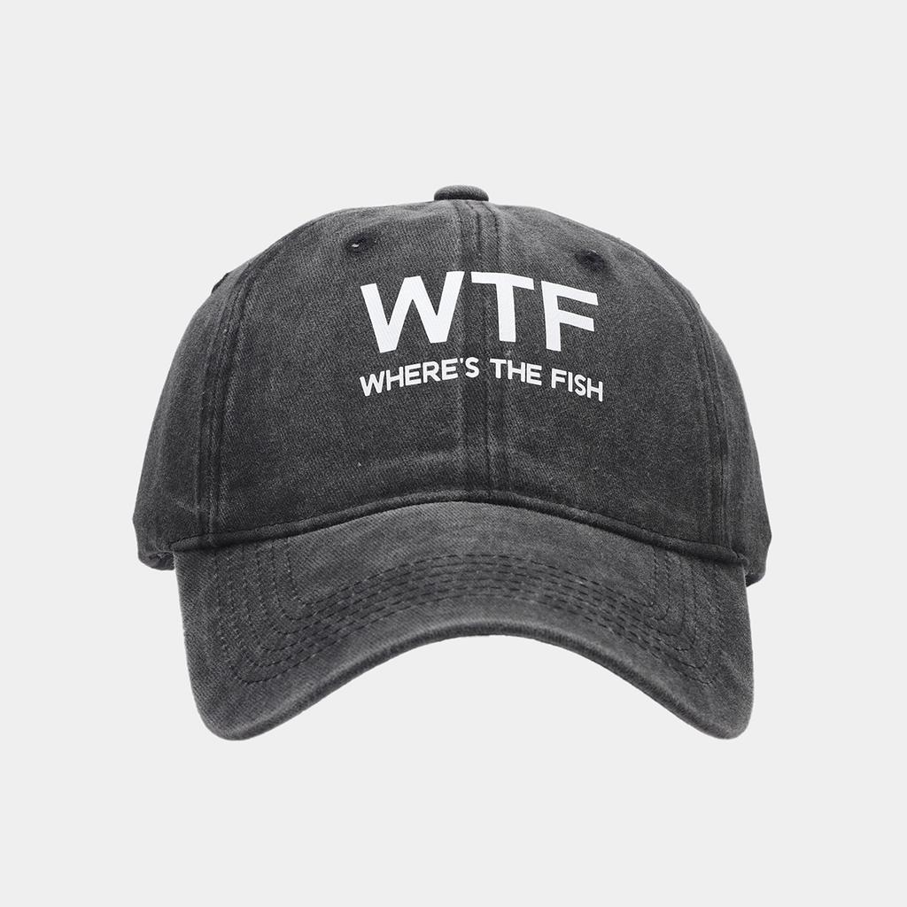 Spring new WTF heat transfer washed old baseball cap men's personality versatile cap women's tide sunscreen hat