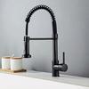 Stainless Steel Kitchen Faucet Single Hole Pull Out Spout Kitchen Sink Mixer Faucet Flow Spray Head 360 Swivel Cleaning Faucet