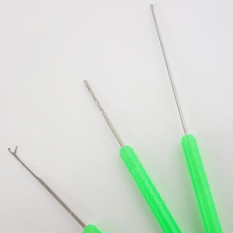 3Pcs Fishing Splicing Needle Baits Drill Needle Baiting Rig Needle Boilie Drill Stringer Hook Needle Fishing Accessories
