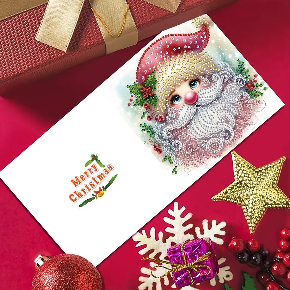 6PCS Christmas DIY Diamond Art Greeting Cards Congratulations Cards & Gifts