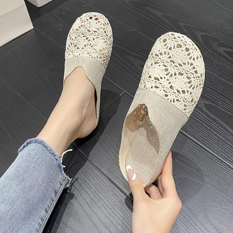 Lazy Internet Celebrity Pregnant Women Versatile New Wear Sandals Summer Fashion Fisherman Bag Head Half Slippers Women Sandals