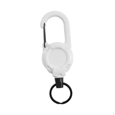 Retractable Keychain Chain Carabiner Holder for Fishing Camping