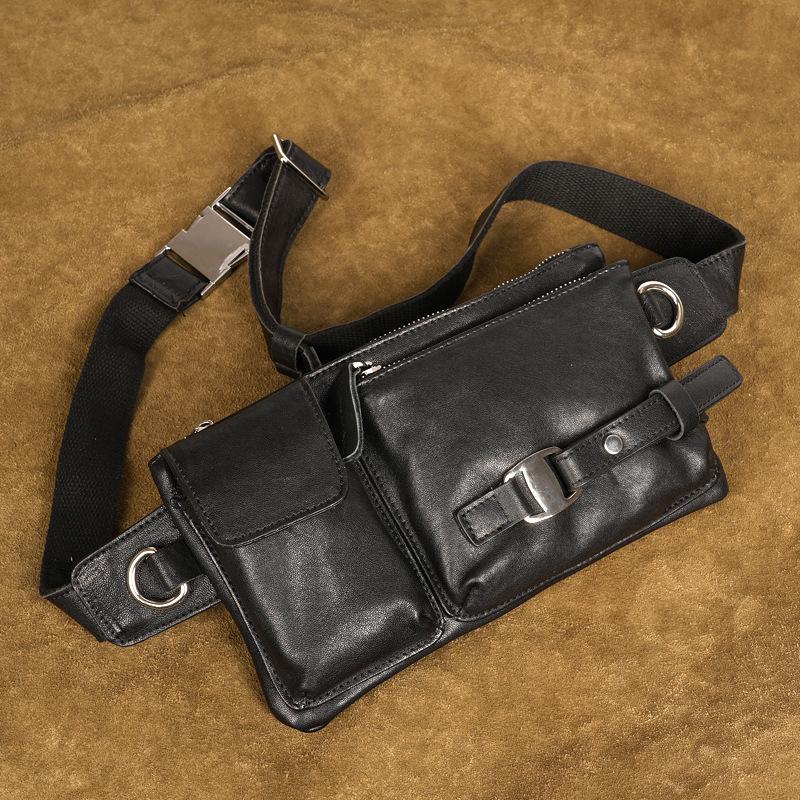 2026 Herren Bauchtasche Brusttasche Oberste Schicht Lammleder Lässige Brust Crossbody Einzel-Schulter Designer Luxus Tasche